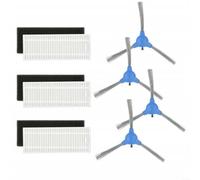 HomeVortex Kit de rechange pour aspirateurs Eufy RoboVac 11S/30/30C/15C avec brosse principale, 3 filtres et 4 brosses latérales pour un nettoyage et un entretien efficaces de la maison (B)