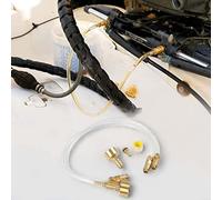 HomeVortex Kit de remplissage de direction hydraulique pour systèmes Seastar - Kit de purge en métal et PVC amélioré avec raccords en laiton anti-fuite - Fonctionnement facile pour recharge de