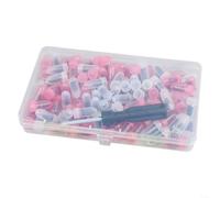 HomeVortex Kit de réparation de pneus avec 100 bouchons à visser en deux tailles et tournevis, pour une fixation rapide et sécurisée sur pneus de voiture, moto dans un emballage capsule compact