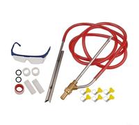 HomeVortex Kit de sablage professionnel pour nettoyeurs haute pression 6,35 mm, déconnexion rapide, 4 buses, baguette de 40,6 cm, décapant de peinture 5000 psi, 60 °C