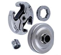 HomeVortex Kit d'embrayage avec pignon et disque entraîné pour tronçonneuses 340 345 350 351 353 445 450 450E Pièces de rechange en aluminium pour un engagement fluide et une performance de coupe