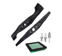 HomeVortex Lames Mulching Haute Résistance pour Honda Lames Mulching Haute | Ajustement parfait, installation pour facile, compatibilité totale pour honda HRX217, finition noire, 1 ensemble