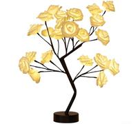 HomeVortex Lampe de nuit USB en forme de fleur pour décoration de chambre à coucher, lueur LED romantique avec plusieurs couleurs pour une ambiance relaxante, lampe de bureau compacte alimentée par