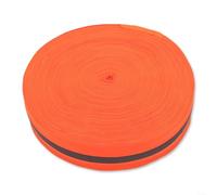 HomeVortex Ligne de délimitation de volleyball de plage avec bande réfléchissante, bande de 100 m pour sports de plein air, pistes de course et lignes d'arrivée (orange)