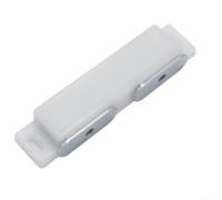 HomeVortex Loquet magnétique en plastique ABS avec forte ventouse pour armoire, placard, porte de placard, tiroir en verre, meubles, pour une installation facile, marron, blanc, noir (blanc)