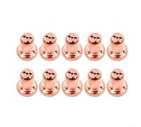 HomeVortex Lot de 10 consommables plasma pour lampe de poche, électrodes et buses en cuivre, 40 A, 10 mm, pointes résistantes aux hautes températures (buse)
