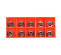 HomeVortex Lot de 10 inserts ronds en carbure de tungstène 12 x 2,5 mm à 30° pour tournage du bois, fraises en alliage massif avec trou conique pour tour creux de finition Ci3, comprend 10 vis