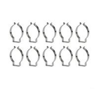 HomeVortex Lot de 10 pinces à ressort en tissu éponge de type ouvert en acier au manganèse, support de rangement robuste pour garage, armoire, outils, balais, brosses, râteaux, tuyaux (6 mm-28 mm en