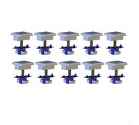 HomeVortex Lot de 10 pinces d'extrémité de panneau solaire avec écrous coniques pour canaux de entretoise en acier de 3,0 à 4,1 cm, convient aux panneaux de 3 à 4,1 cm d'épaisseur, résistant aux