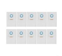 HomeVortex Lot de 10 sacs d'aspirateur autonettoyants pour CTM 36 ECTL 36 E CLEANTEC, sacs à poussière soufflés par fusion haute capacité avec étanchéité supérieure, blanc, 20 x 10 x 5 cm