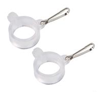 HomeVortex Lot de 2 anneaux rotatifs pour mât de drapeau - Attaches anti-œillets pour poteaux de 25 mm de diamètre - Supports de bannière à rotation lisse pour arrêter l'emballage - Idéal pour la