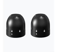 HomeVortex Lot de 2 bouchons de bouteille de vin en ABS, anti-poussière, joint à visser pour la conservation du vin rouge, bouchon de rangement compact de 3,92 x 3,2 cm, pour clip et rotation faciles