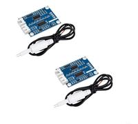 HomeVortex Lot de 2 capteurs de solides dissous totaux avec sonde étanche, plage de 0 à 1000 ppm, sortie analogique 0-2,3 V pour détection de la qualité de l'eau 3,3 V/5 V et surveillance continue