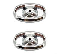 HomeVortex Lot de 2 capuchons latéraux en métal pour moulinets Daiwa pour LT, Fuego, Regal, Revros, Luvias, Crossfire, Alphas Tatula pour ZILLION, gris (argenté)