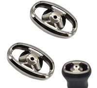 HomeVortex Lot de 2 capuchons latéraux en métal pour moulinets Daiwa pour LT, Fuego, Regal, Revros, Luvias, Crossfire, Alphas Tatula pour ZILLION, gris (2 pièces)