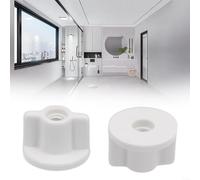 HomeVortex Lot de 2 écrous de fixation inférieurs pour abattant de WC - 6 mm - Pièces de rechange en plastique - Accessoires pour sièges de toilette standard - Taille 2,5 cm