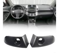HomeVortex Lot de 2 garnitures de panneau de finition d'instruments centraux pour Toyota RAV4 2006-2012 OEM 55412-42060-B0 55413-42070-B0, accessoire de rechange direct pour tableau de bord intérieur