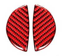 HomeVortex Lot de 2 garnitures de poignée de porte intérieure en fibre de carbone rouge pour Mini Cooper R55 R56 R60 R61 F55 F60, pour une installation facile avec ruban adhésif, protection contre les