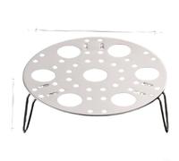 HomeVortex Lot de 2 grilles à vapeur pliables en acier inoxydable, support pour œufs, boulettes, brioches de poisson, insert de cuisine polyvalent, pour casseroles à soupe, woks, cuiseurs à riz, peu