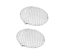 HomeVortex Lot de 2 grilles de cuisson en acier inoxydable avec pieds de 20 | Lot de 2 pieds de 20 mm en acier inoxydable 201 pour plus de stabilité, flux d'air optimal pour un chauffage uniforme
