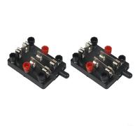 HomeVortex Lot de 2 interrupteurs de fermeture de laboratoire bipolaires, construction en plastique robuste avec bornes à vis pour des expériences physiques sûres dans la formation éducative et