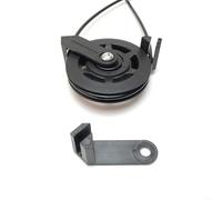 HomeVortex Lot de 2 plaques de guidage de poulie pour machines Smith, plaque de fixation de corde en acier, rouleau antidérapant pour équipement de gym, fitness, pour protection de câble en plastique