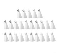 HomeVortex Lot de 25 cales de gouttière en aluminium pour gouttières de style K de 12,7 cm, cales de nivellement pour panneaux de façade inclinées pour un bon drainage et un alignement du toit, blanc
