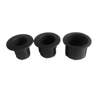 HomeVortex Lot de 3 manchons en polypropylène pour poteaux de 28 à 48 mm, réduit les oscillations pour tables de salle à manger, bague noire pour stabilisateur pour meubles de jardin