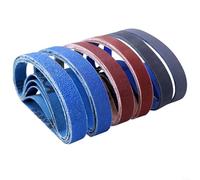 HomeVortex Lot de 30 courroies abrasives à couture plate 3/4 x 12 pouces en oxyde de zirconium alumine carbure de silicium grains assortis P80-P1000 pour affûtage métal bois polissage ébavurage