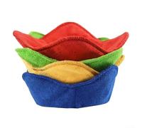 HomeVortex Lot de 4 bols à micro-ondes confortables pour soupe, porridge, nouilles - Manique en polyester résistant à la chaleur avec poignée - Accessoire de cuisine réversible 20,3 x 20,3 x 8,9 cm