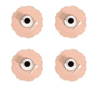 HomeVortex Lot de 4 sets de table en cuir de 38,1 x 36,8 cm, résistants à la chaleur, imperméables, résistants à l'huile, réversibles, faciles à nettoyer pour cuisine, restaurant, hôtel, beige (rose)