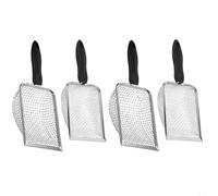 HomeVortex Lot de 4 tamis de sol de jardinage avec poignée pour jardin, tamis en maille, tamis à roches, tamis de saleté, pelle de jardin, kit pour plantation de légumes et préparation du sol en plein