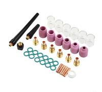 HomeVortex Lot de 40 lentilles de serrage pour torche TIG - Verres en verre pour soudage WP9 WP20 WP25 - Plusieurs tailles - Céramique et métal - Compatible avec LIN Coln PTA Diamondback DB Air