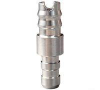 HomeVortex Lot de 5 connecteurs de tube en acier inoxydable pour cafetière HP3 - Raccord de tuyau à lait compact avec nervure renforcée - Pièce de rechange résistante à l'usure - Argenté
