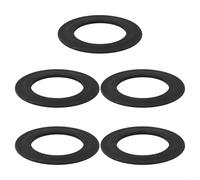 HomeVortex Lot de 5 joints de soupape de chasse d'eau en silicone pour Siamp Optima 49 et 50, 7,1 cm - Noir - Pour modèle 34490507