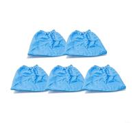 HomeVortex Lot de 5 sacs filtrants textiles lavables pour aspirateur Parkside 1300 1400 Series Wet Dry System Bleu