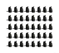 HomeVortex Lot de 50 crochets de suspension en plastique résistant aux intempéries avec vis pour paniers de plantes et décorations festives, design à visser sécurisé pour l'intérieur ou le jardin