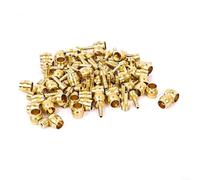 HomeVortex Lot de 50 tuyaux de frein à disque hydraulique en cuivre olive pour BH59 et BH90, pour Sram et pour systèmes de frein de vélo Magura, finition dorée pour tubes à huile de 5 mm de diamètre