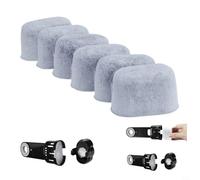 HomeVortex Lot de 6 filtres à eau au charbon pour machines à café, éléments filtrants de rechange pour machines à expresso, distributeurs d'eau, bouteilles de sport