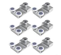 HomeVortex Lot de 6 roulettes de rechange pour porte de douche coulissante - 26 mm - Fonctionnement silencieux - Accessoires pour cabine de douche