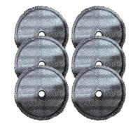HomeVortex Lot de 6 serpillères de rechange pour aspirateur robot A9, chiffons en microfibre lavables réutilisables avec forte absorption d'eau, pour nettoyage quotidien du sol