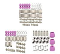 HomeVortex Lot de 60 consommables pour torche plasma WSD-60 SG-55 AG-60 pour machine de découpe CUT60 LGK60 avec électrodes, buses, boucliers