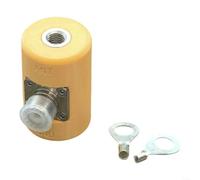 HomeVortex M10 Base d'antenne télescopique SO239 Kit adaptateur avec grille de terre pour station de radio à ondes courtes USDX QRP Radio amateur Gamme de fréquences 13,5-55 MHz (base jaune)