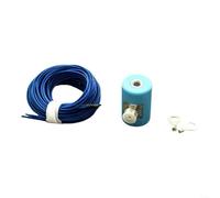 HomeVortex M10 Base d'antenne télescopique SO239 Kit adaptateur avec grille de terre pour station de radio à ondes courtes USDX QRP Radio amateur Gamme de fréquences 13,5-55 MHz Bleu + grille