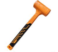 HomeVortex Maillet en caoutchouc, avec absorption des chocs, pour installation de sols en marbre et carrelage, tête anti-vibration, anti-marquage, poignée ergonomique antidérapante, acier massif