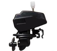 HomeVortex Mélangeur à café à moteur de bateau, mélangeur électrique automatique fantaisie pour café, thé, chocolat chaud, pour mini moteur pour mixeur, gadget, noir, 6,5 x 4,5 x 3 cm