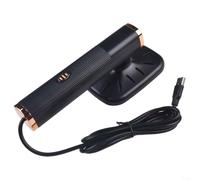 HomeVortex Mini fer à vapeur portable 32 W avec poignée rotative pour la maison et le bureau, blanc (noir)