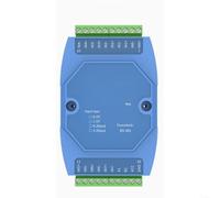 HomeVortex Module d'acquisition de signal analogique à 8 canaux, convertisseur 4-20 mA et 0-5 V vers RS-485, enregistreur de données industriel compact, pour systèmes d'automatisation, bleu (0-5 V)