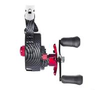 HomeVortex Moulinet de pêche sur glace haut pied 3,5:1, rapport de vitesse 5 + 1BB roulements à glisser, moulinet de radeau d'hiver, avec bobine en aluminium pour un contrôle précis des leurres (main