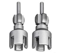 HomeVortex Outil de filetage de tuyau d'eau en métal 20 mm 25 mm pour filetage interne externe coupe tuyaux en PVC 4 points 6 points (1 lot)